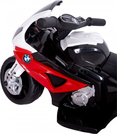 Электромотоцикл BMW Rivertoys JT5188 красный (кожа)
