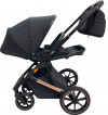 Коляска Прогулочная с автолюлькой Kidilo E80 black (черный), рама бронза+черный