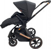 Коляска Прогулочная с автолюлькой Kidilo E80 black (черный), рама бронза+черный