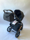 Коляска Прогулочная с автолюлькой Kidilo E80 black (черный), рама бронза+черный