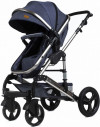Коляска-трансформер Luxmom 555 2 в 1 синий 