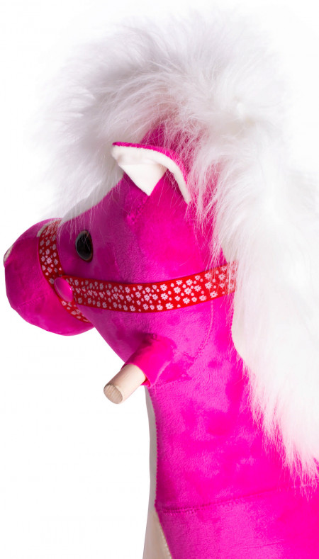 Качалка-лошадка розовый