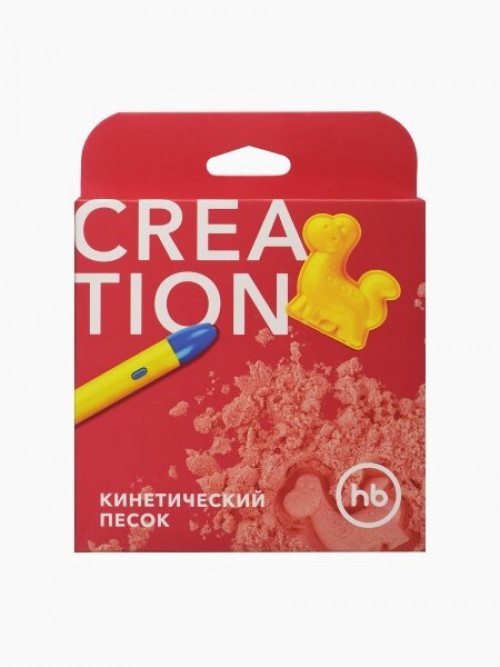 Песок кинетический Happy Baby оранжевый 90г. 36017