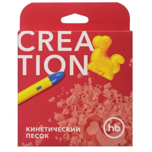 Песок кинетический Happy Baby оранжевый 90г. 36017