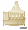 Кроватка-Трансформер Lovely baby Sultan 170*60 и 120*60 крем