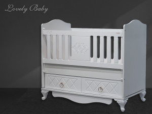 Кроватка Lovely baby MIRAGE 120*60 белый