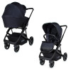 Коляска 2 в 1 Moon Style Kombi Navy Melange (333) 2020
