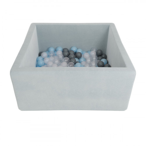 Сухой бассейн Farfello Romana Airpool Box 90*90*40см серый с серыми шариками