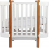 Кроватка-трансформер Happy Baby Mommy Lux 140*70 и 90*70 (закругленный) белый