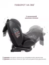 Автокресло Indigo Aero isofix ST-3 0/1/2/3 (0-36 кг) черный