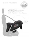 Автокресло Indigo Aero isofix ST-3 0/1/2/3 (0-36 кг) черно-красный