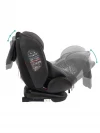 Автокресло Indigo Aero isofix ST-3 0/1/2/3 (0-36 кг) черно-красный