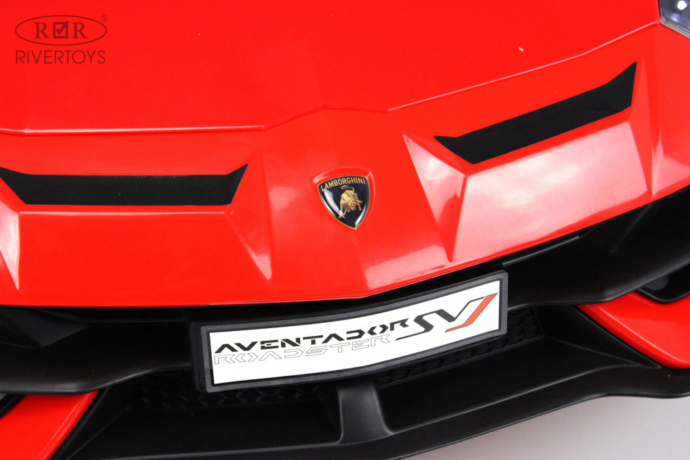 Электромобиль Lamborghini Aventador SVJ A333MP красный