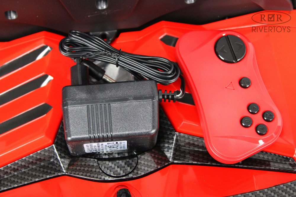 Электромобиль Lamborghini Aventador SVJ A333MP красный