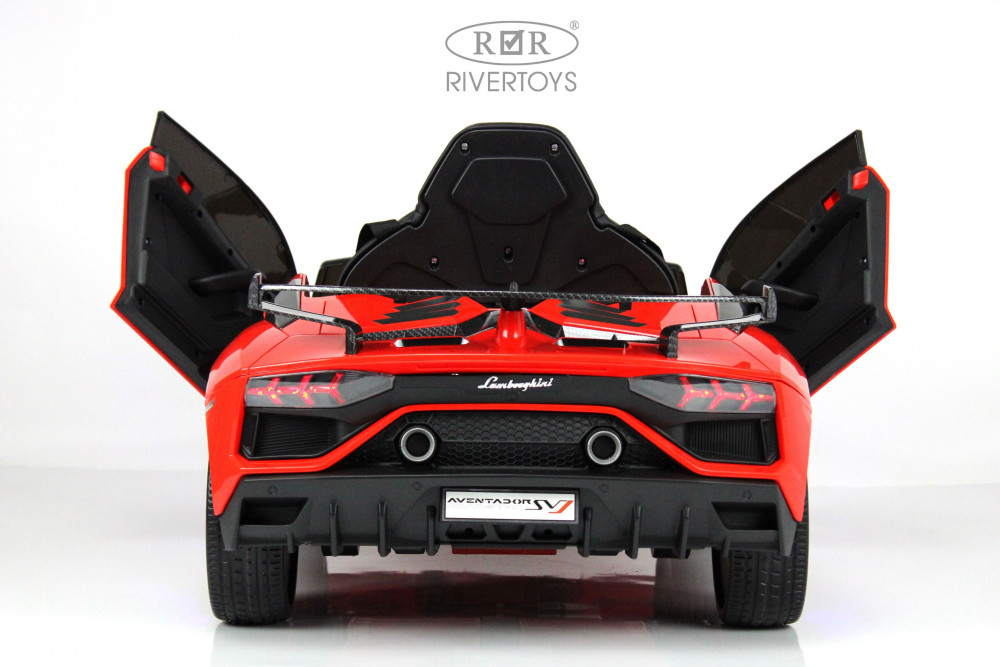 Электромобиль Lamborghini Aventador SVJ A333MP красный