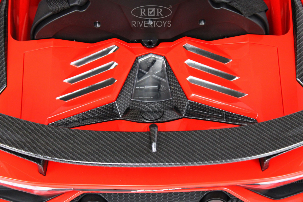 Электромобиль Lamborghini Aventador SVJ A333MP красный