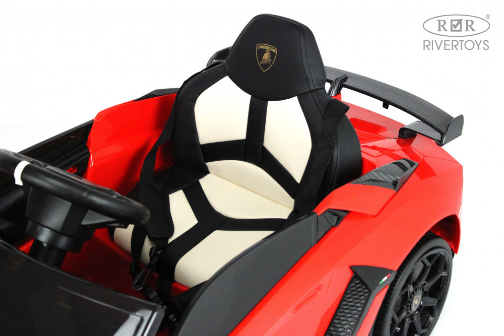 Электромобиль Lamborghini Aventador SVJ A333MP красный