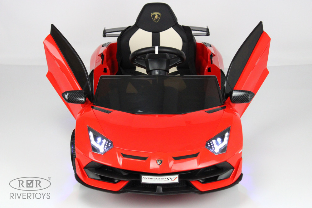 Электромобиль Lamborghini Aventador SVJ A333MP красный