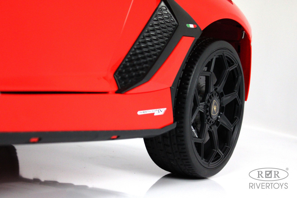 Электромобиль Lamborghini Aventador SVJ A333MP красный