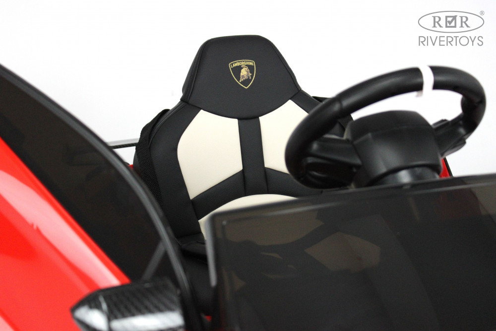 Электромобиль Lamborghini Aventador SVJ A333MP красный