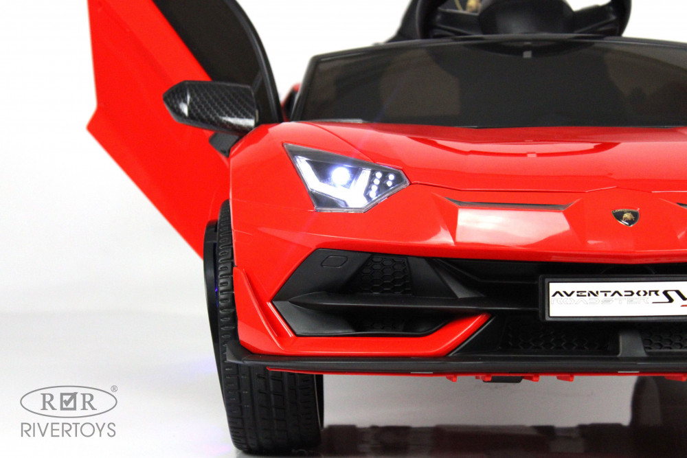 Электромобиль Lamborghini Aventador SVJ A333MP красный
