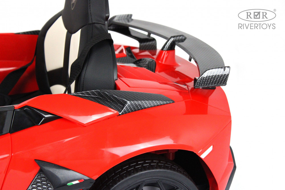 Электромобиль Lamborghini Aventador SVJ A333MP красный