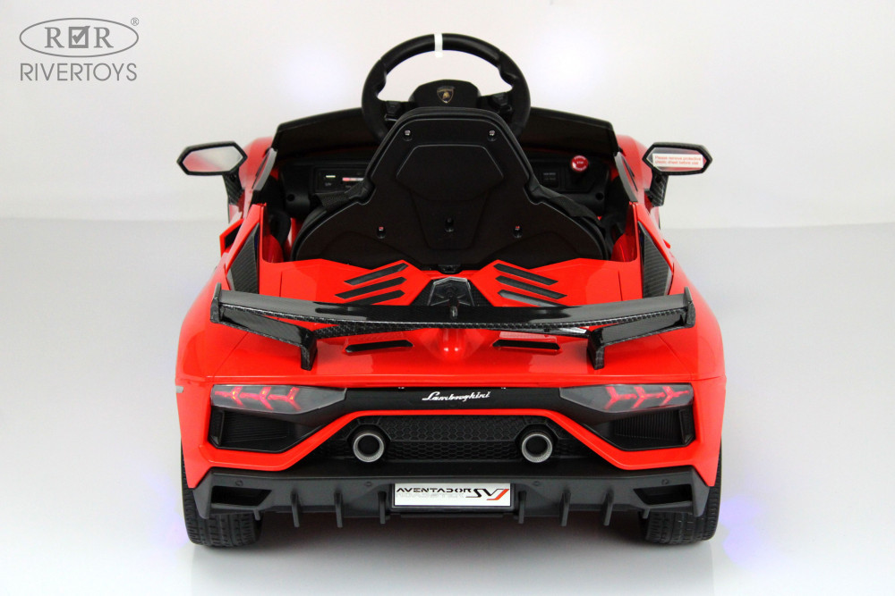 Электромобиль Lamborghini Aventador SVJ A333MP красный