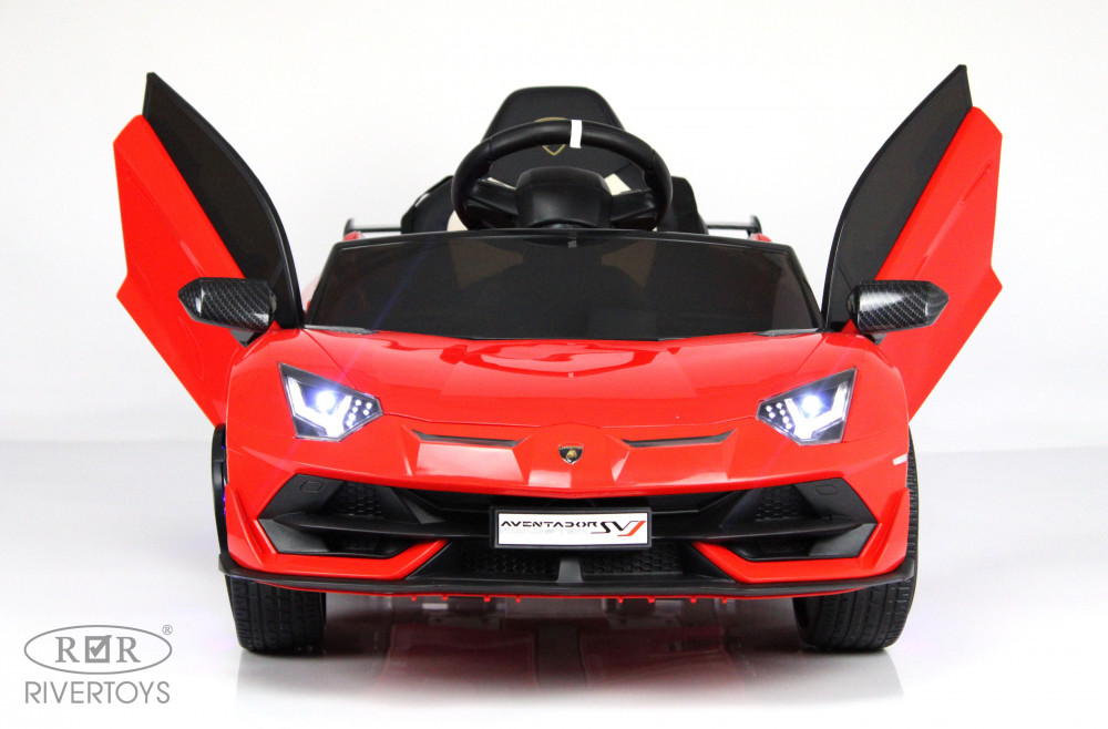 Электромобиль Lamborghini Aventador SVJ A333MP красный