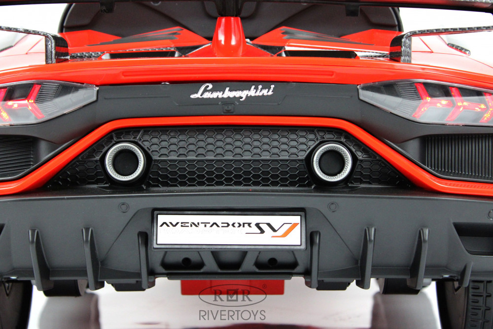 Электромобиль Lamborghini Aventador SVJ A333MP красный