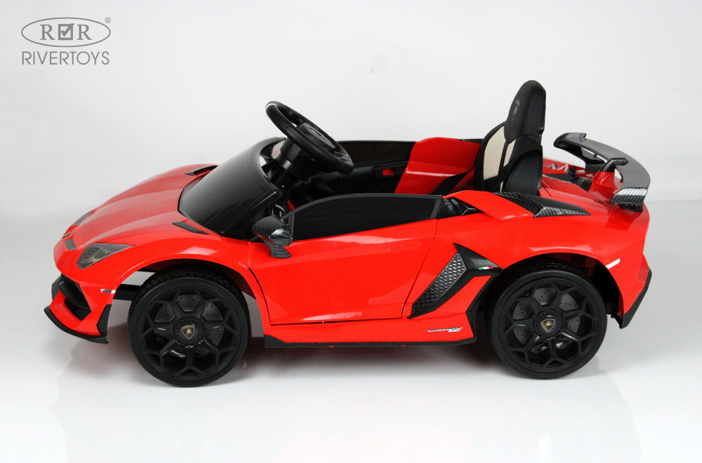 Электромобиль Lamborghini Aventador SVJ A333MP красный