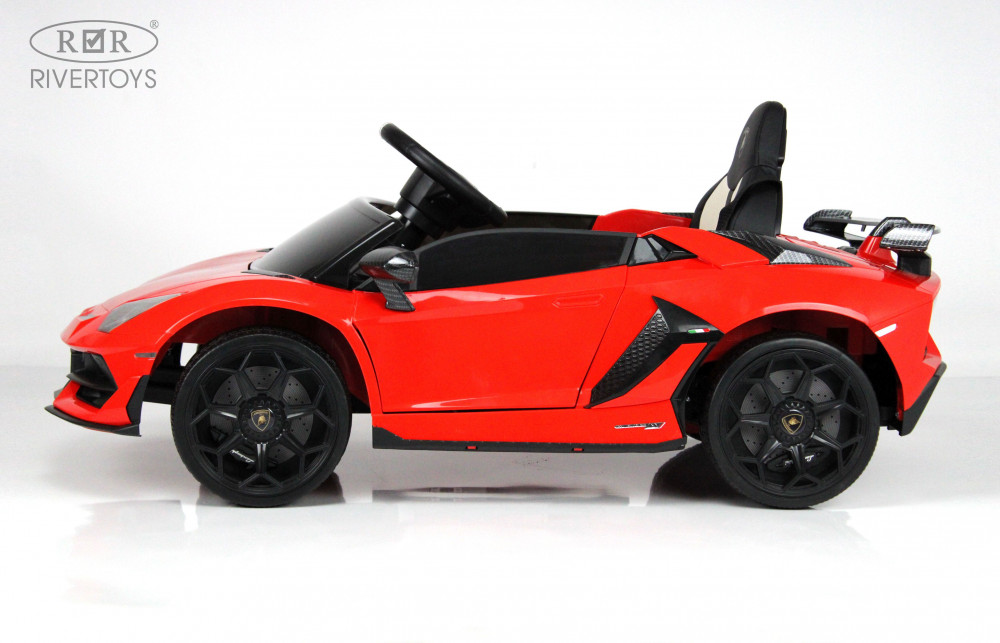 Электромобиль Lamborghini Aventador SVJ A333MP красный