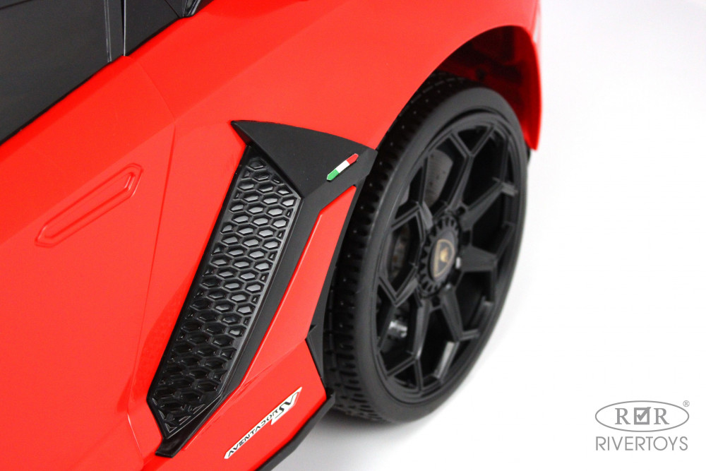 Электромобиль Lamborghini Aventador SVJ A333MP красный