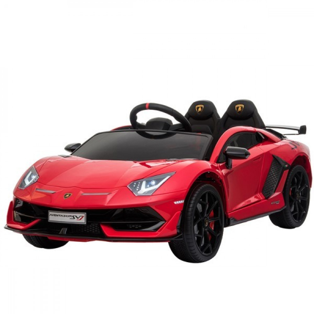 Электромобиль Lamborghini Aventador SVJ A333MP красный