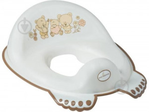 Накладка на унитаз МИШКА антискольз. (упак.10шт.) (Tega) (бежевый)