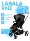 Коляска прогулочная Labala Raiz хром Black (02BLA)
