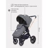 Коляска 2 в 1 MowBaby Zoom PU RA086 Gold Grey