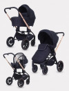 Коляска 3 в 1 MowBaby Zoom PU RA087 Gold Black
