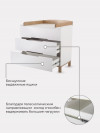 Комод Rant Indy 84 см Cloud White
