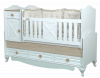 Кроватка-трансформер Lovely Baby Boni белый деревянные вставки