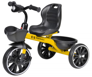 Детский трехколесный велосипед (2022) Farfello 207 (4 шт) (Желтый/Yellow 207)
