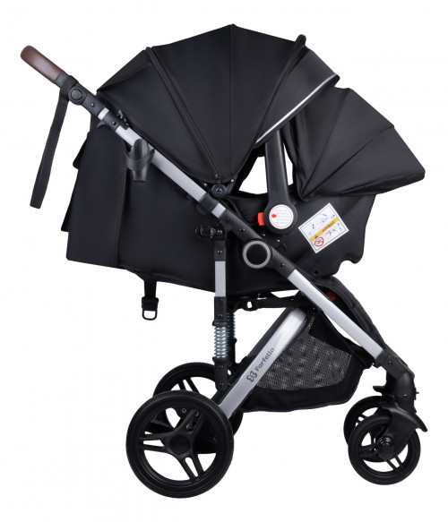4 Коляска детская прогулочная Bino Angel Comfort (Rich black / Черный)