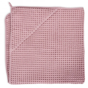Полотенце-уголок Ceba Baby (Себа Беби) 100*100 см вафельное Silver Pink W-815-303-130