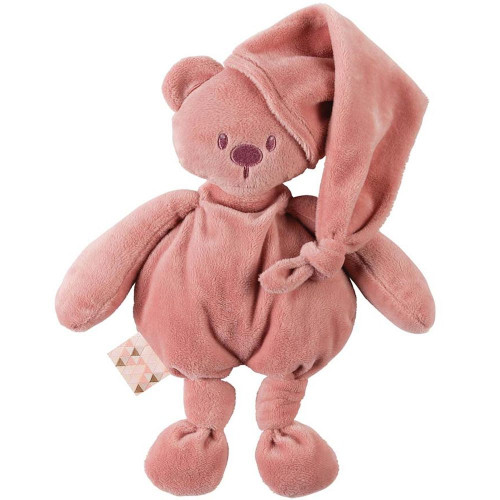 Игрушка мягкая Nattou Musical Soft toy (Наттоу Мьюзикал Софт Той) Lapidou Мишка old pink 877213