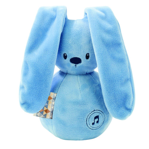 Игрушка мягкая Nattou Musical Soft toy (Наттоу Мьюзикал Софт Той) Lapidou Кролик jeans музыкальная 8