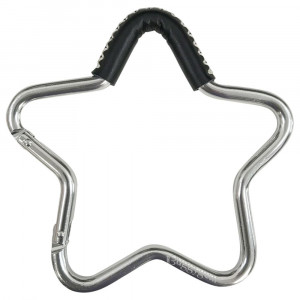 Крепление для сумок Buggygear (Багги Гир) Звезда silver/black leather 3871