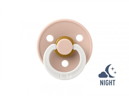 Пустышка латексная BIBS Colour Blush Glow 0-6 мес. - фото 1