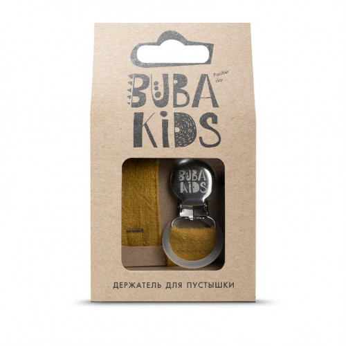 Держатель для пустышки BIBS из крапивы Рами Куркума