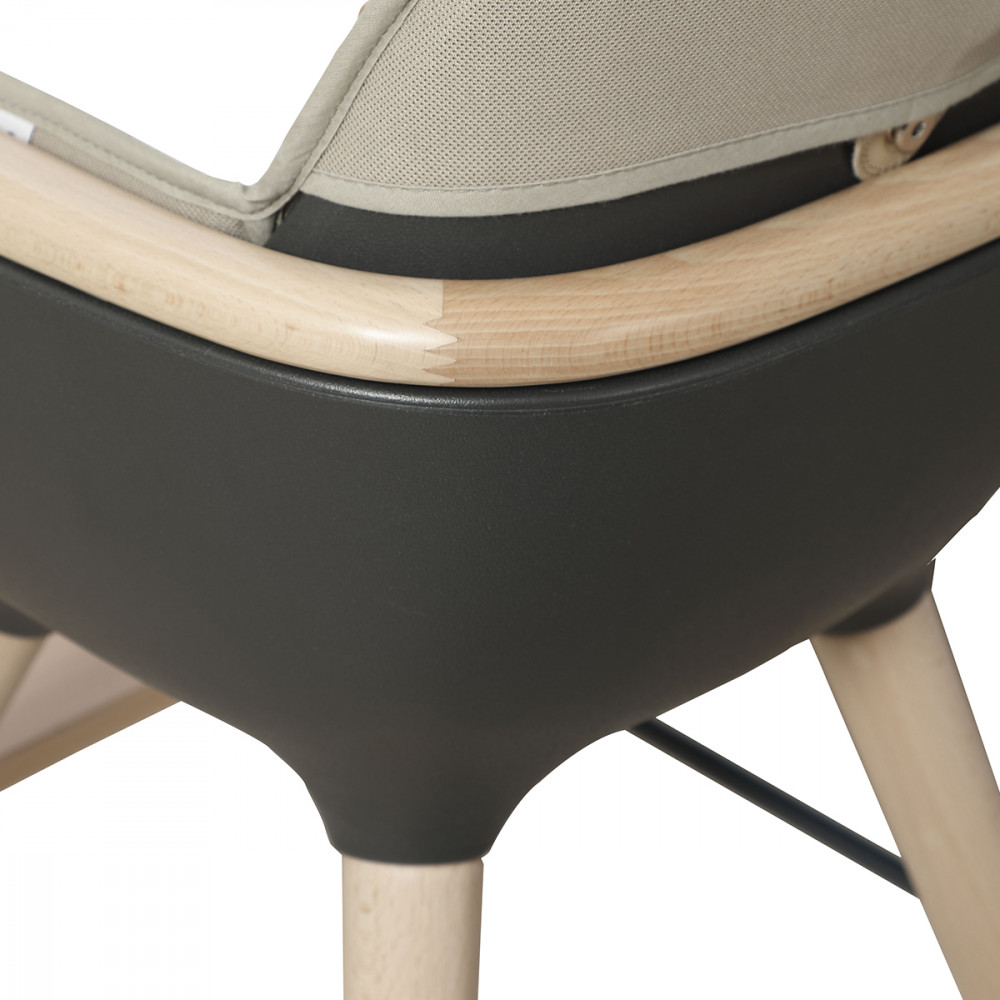 Стул для кормления Micuna OVO Original Plus Timber (waterwood/anthracite) grey