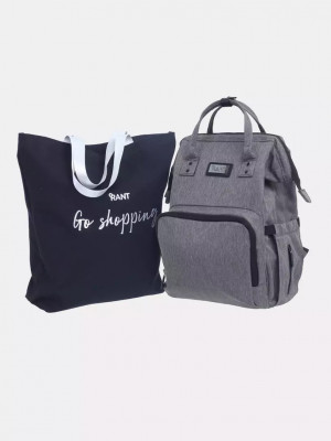 Сумка для мамы + шоппер RANT "Shopping Set" RB006 Koala Grey