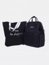 Сумка для мамы + шоппер RANT Shopping Set RB006 Midnight Black